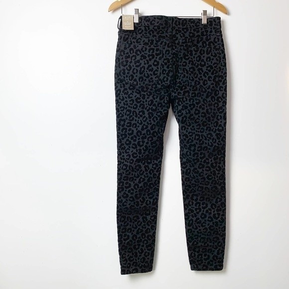 Madewell Mid Rise Leopard Print Skinny Jeans 27 NWT - Picture 4 of 8